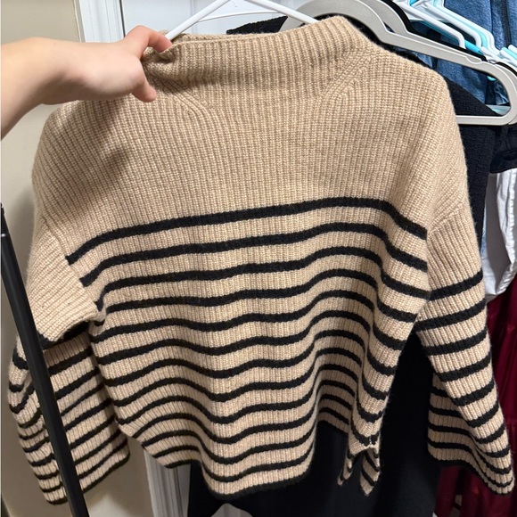 Rails Striped Beige and Black Women's Sweater - Picture 5 of 5